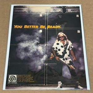 AMPEG AMPS - MICHAEL ANTHONY of VAN HALEN - 1991 Print Advertisement
